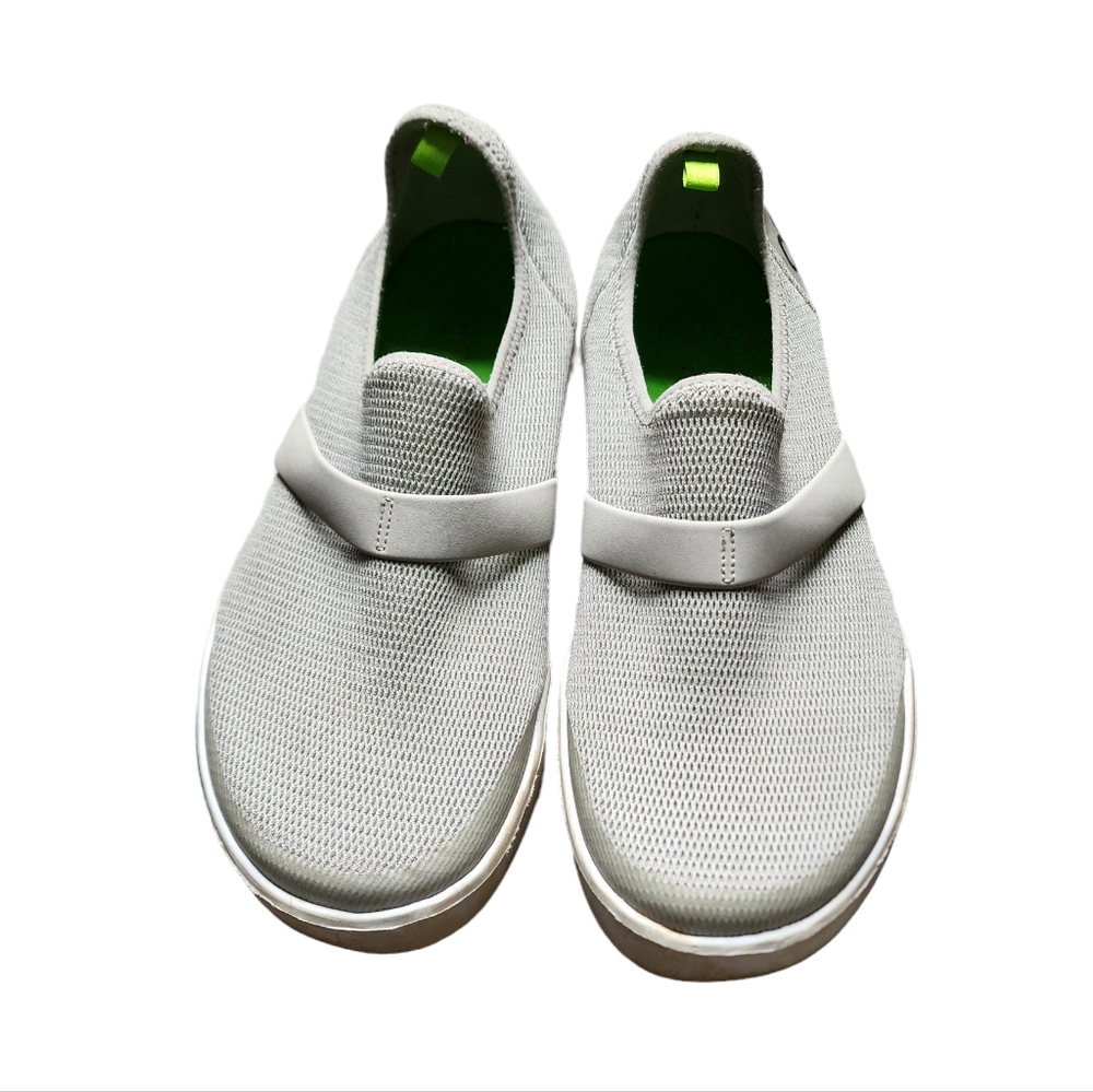 OOfos Women's Mesh Gray Slip on Shoes